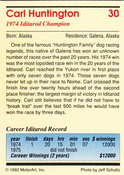 1992 MotorArt Iditarod Sled Dog Race #30 1974 Champion Back